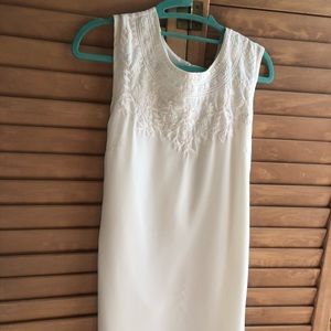 White Embroidery Dress